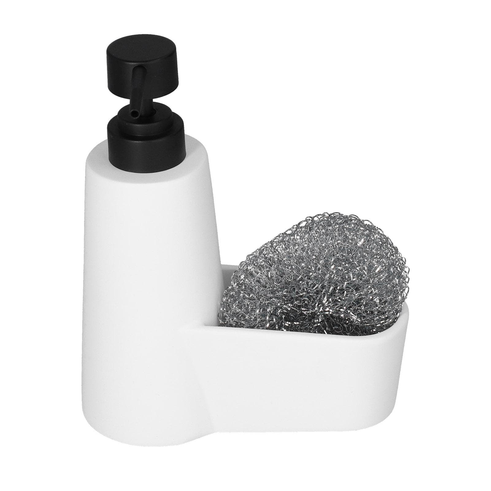 Soap Dispenser Dishwashing Liquid Hand Soap Pump with A Steel Ball for Bathroom and Kitchen white