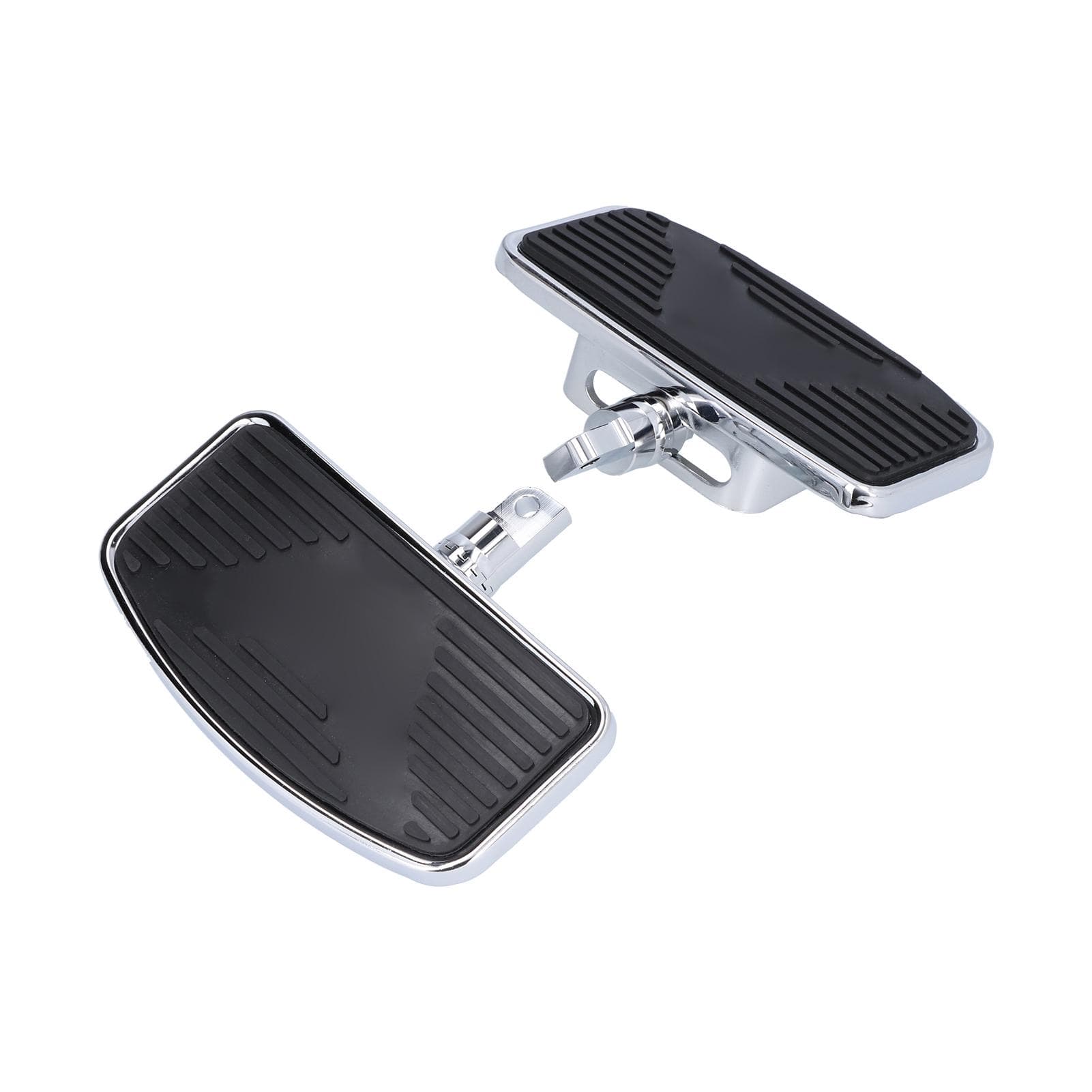 Pair of Adjustable Rear Passenger Floorboard Motorcycle Wide Footboard Footrests