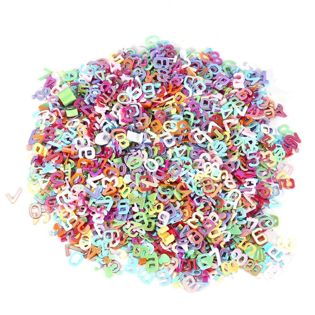 60g/Bag Colorful Sequin Birthday Wedding Party Confetti Nail Decor DIY Material AccessoriesSmiling
