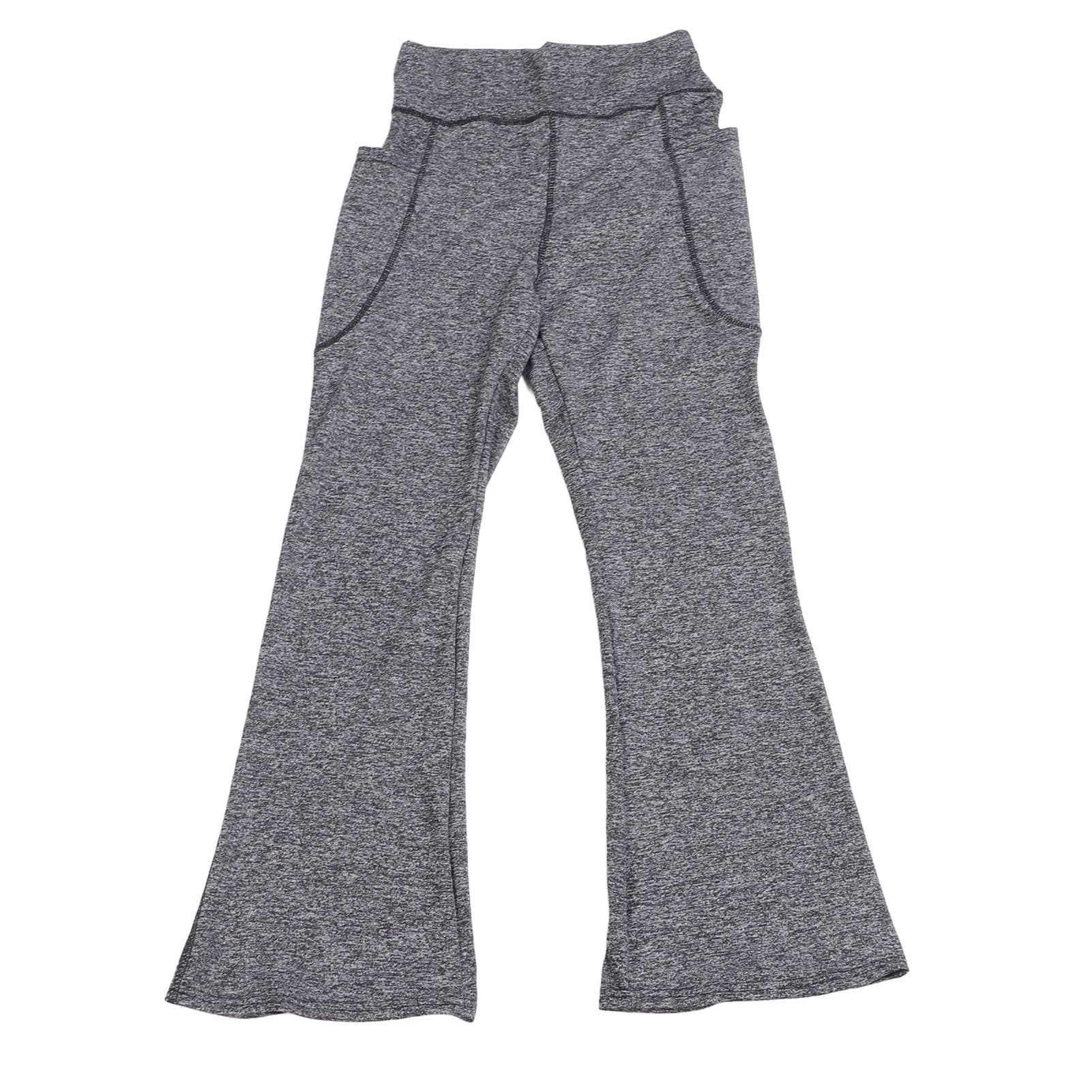 Wide Leg Yoga Trousers Quick Drying Deep Pocket Fashionable High Waisted Yoga Pants for Women S(for 2-4kg)