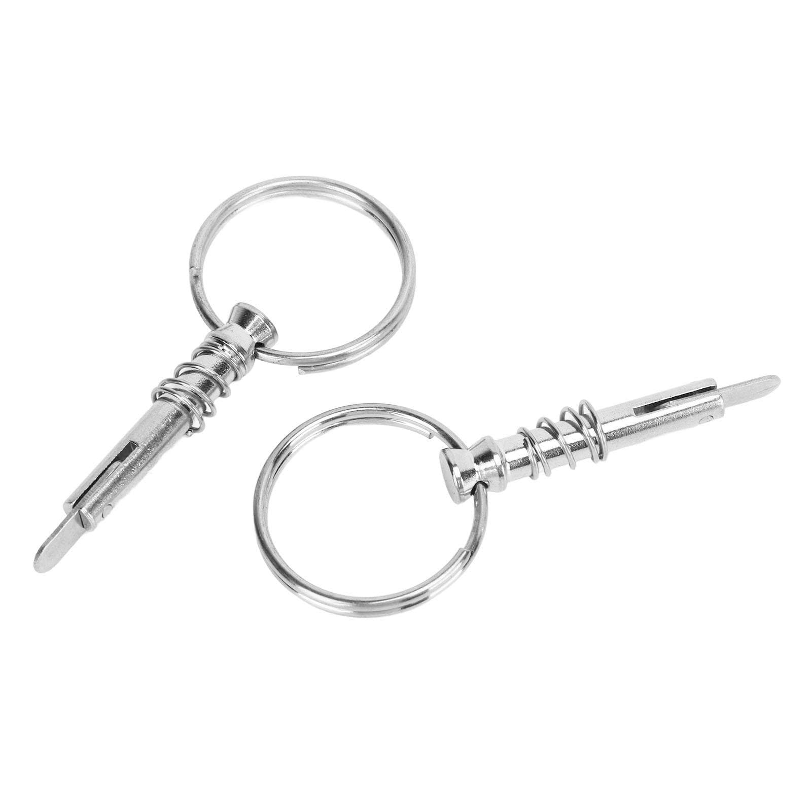 2 Pcs Quick Release Pin Stainless Steel Marine Hardware Boat Bimini Top Pin for Shipbuilding