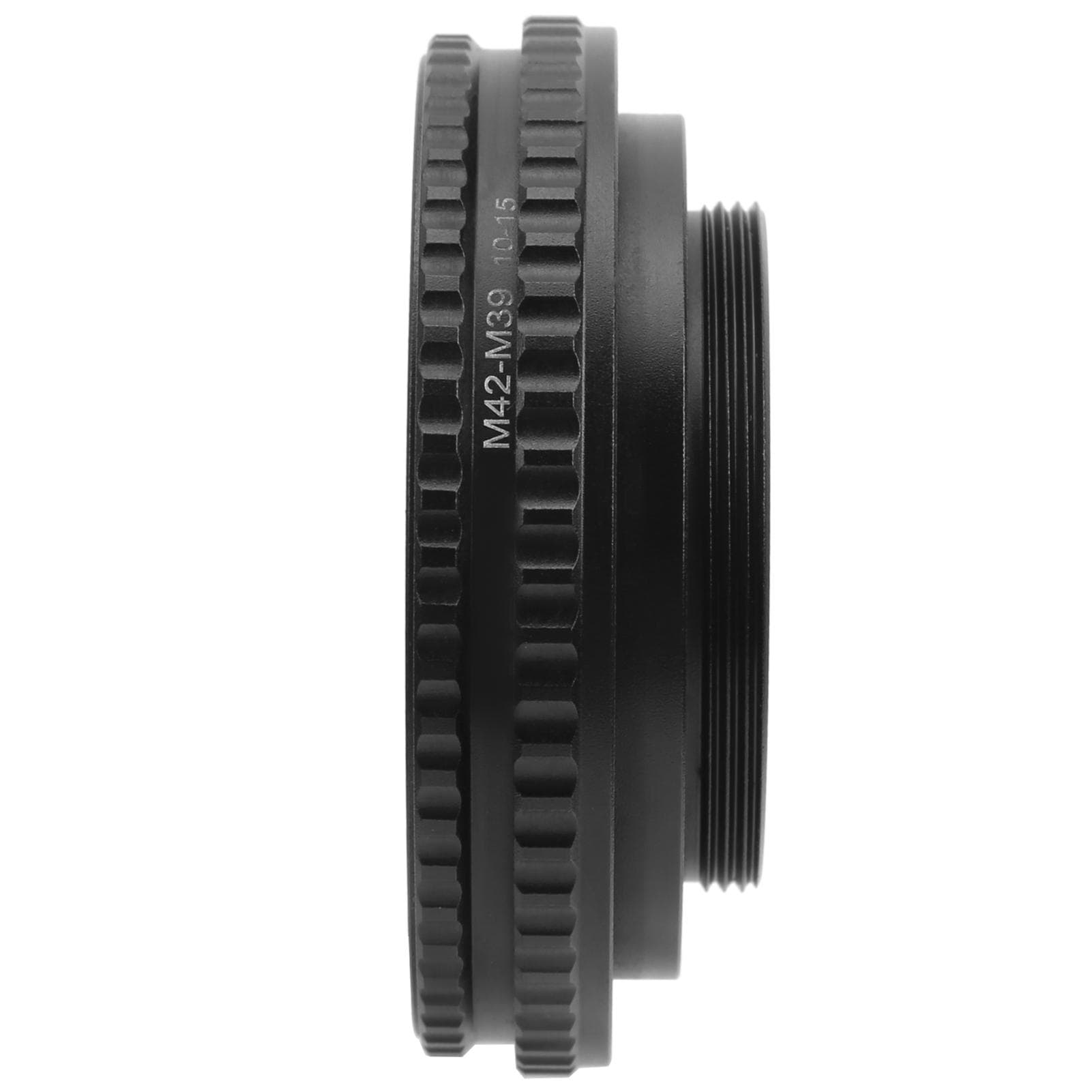 NEWYI M42‑M39 10‑15mm Adjustable Focusing Tube Adapter Magnify Macro Lens Ring