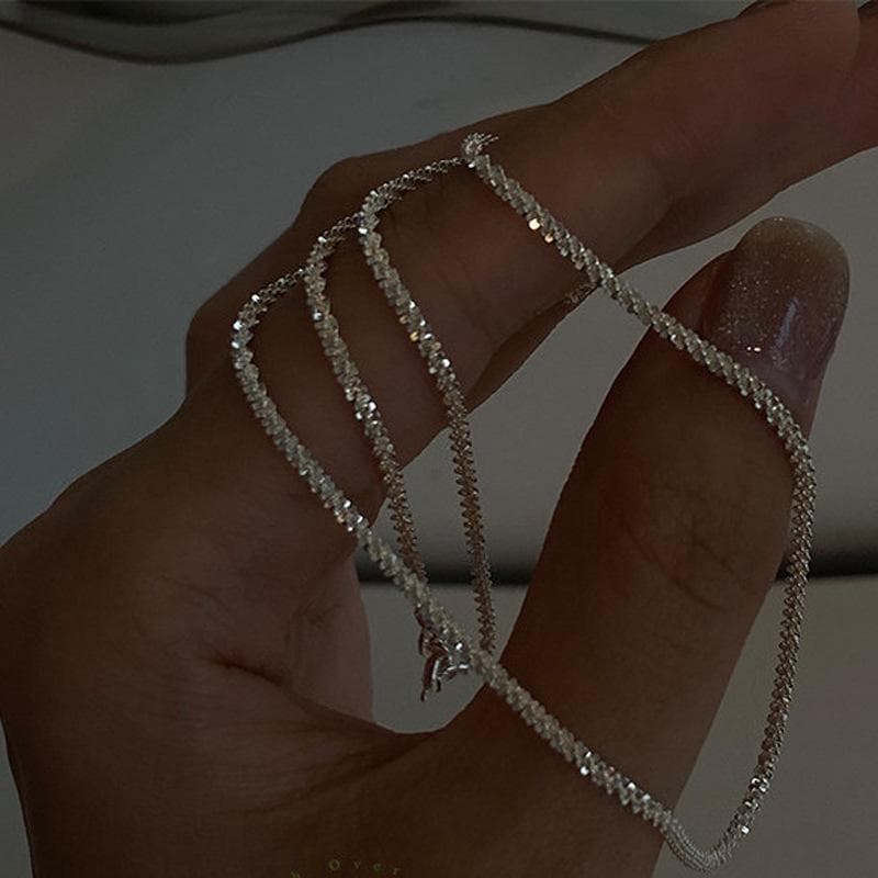 Silver Choker Necklace 40cm