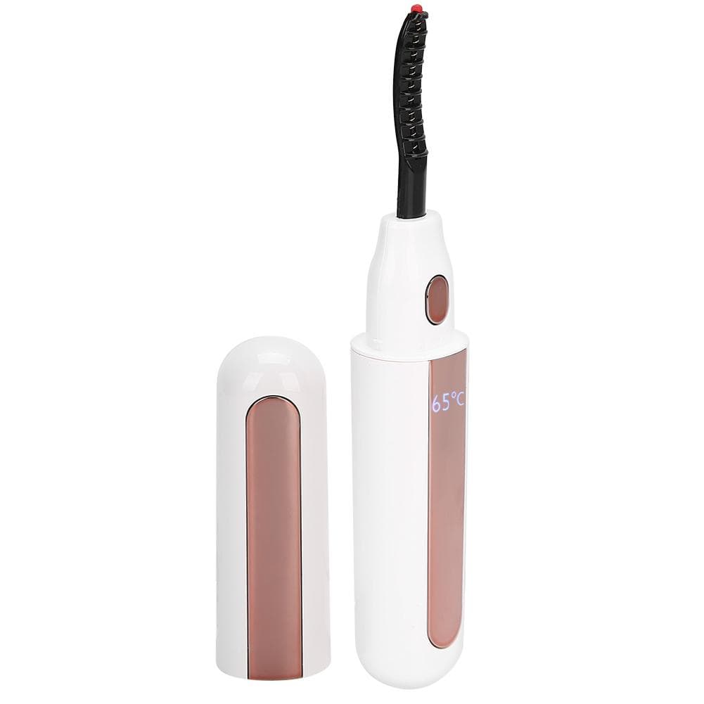 Eyelash Curler Natural Electric Eyelash Curler Fast Heating Long Lasting Eyelash Curling ToolBlack white