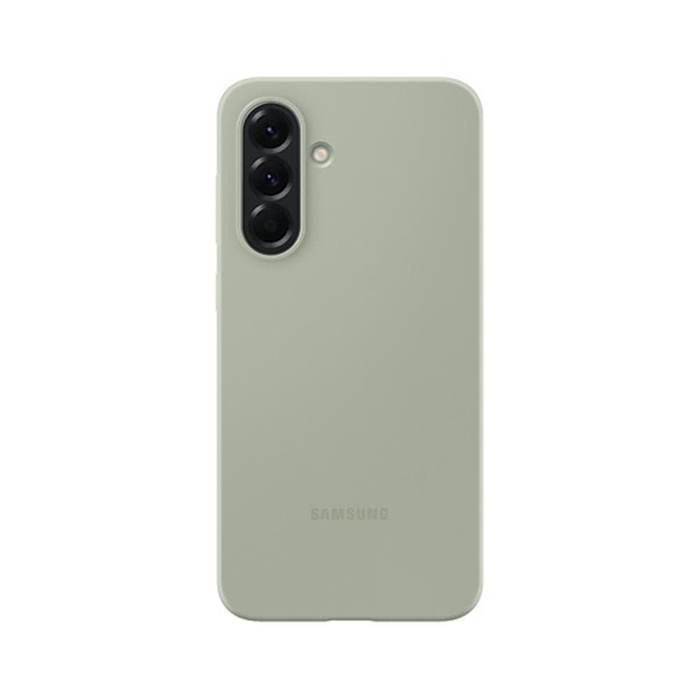 Original Samsung Silicone Case For Samsung Galaxy A56 5G Silky Soft-Touch Silicone Phone Protective Cover Case green