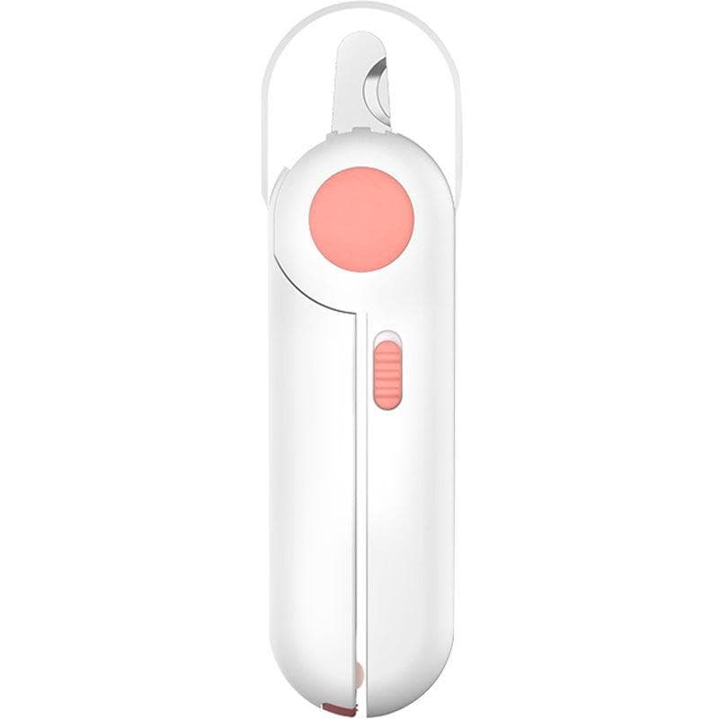 Pet Nail Clippers Round Head with Nail Sharpener Cat Nail Clippers Dog Beauty Nail Clippers LED Light Cat Nail Clippers pink