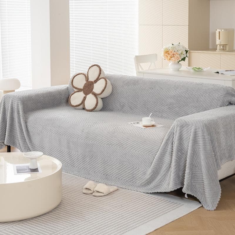 Plush Sofa Cover Cloth Winter New Anti-slip Sofa Cover Thickened Cushion High-end Sofa Towel Cushion 180*130cm