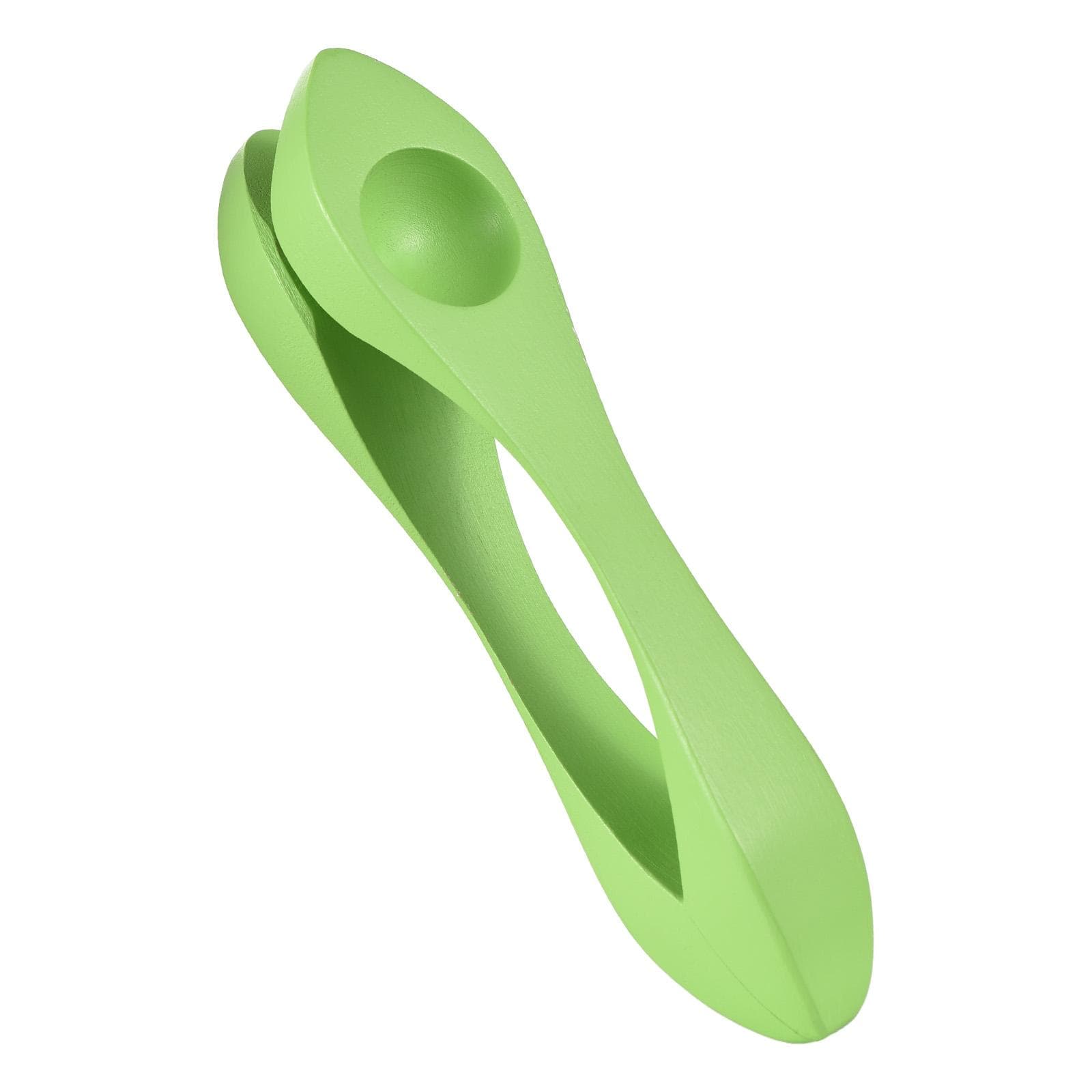 Wooden Musical Spoon Folk Percussion Instrument Natural Wood Folk Sound Traditional Percussion green