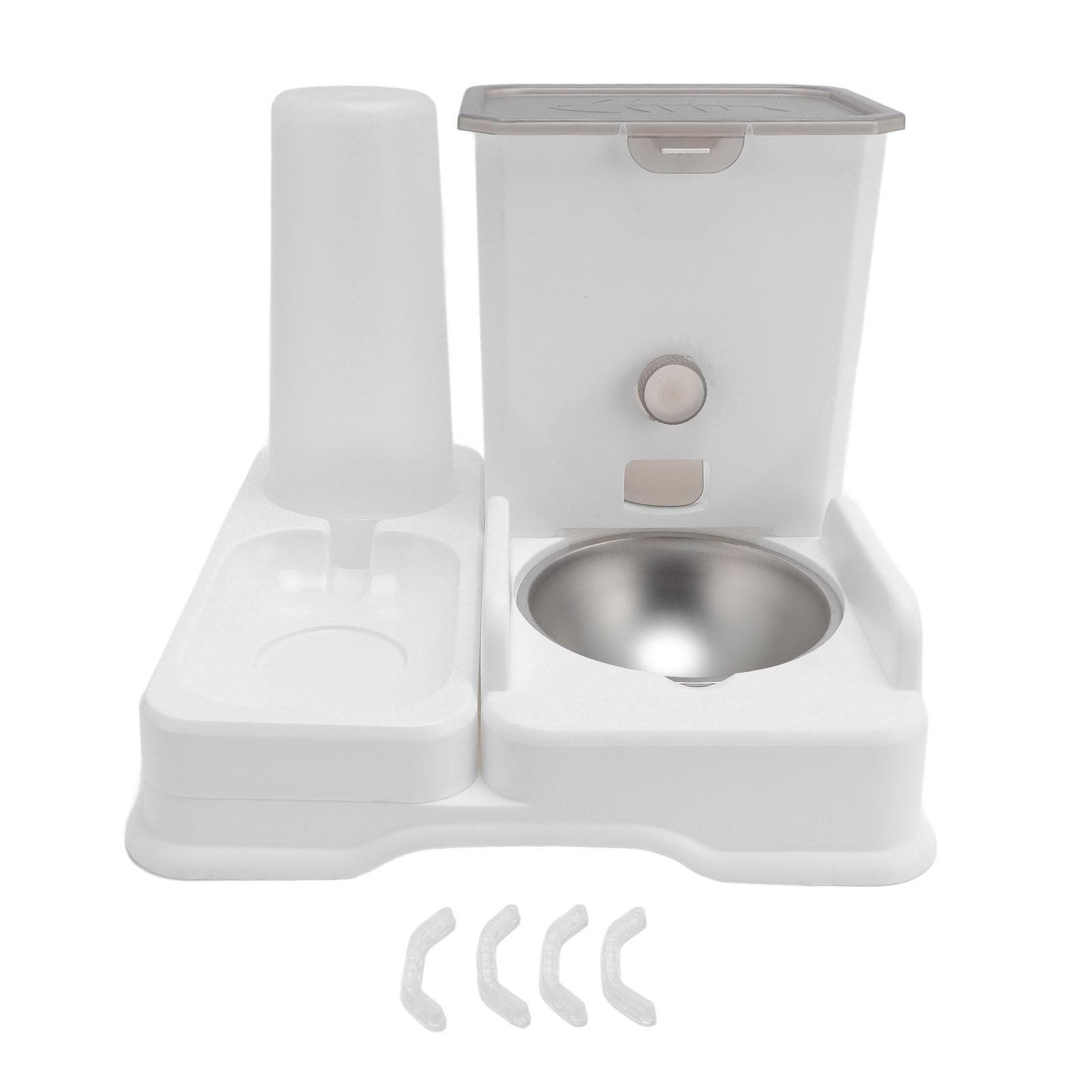 Automatic Pet Food Water Dispenser Large Capacity Double Bowl Easy to Clean Anti Slip Cat Feeder