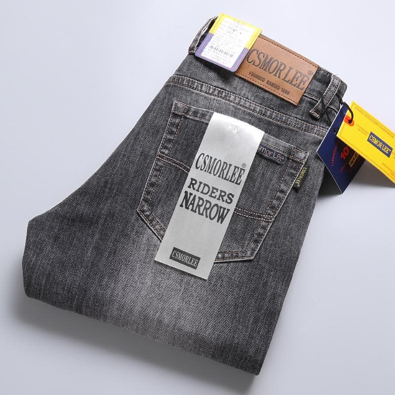 Jeans Men Straight Loose Elastic Slim Spring and Autumn Models Nostalgia Long Trousers Men Tide Trousers 29