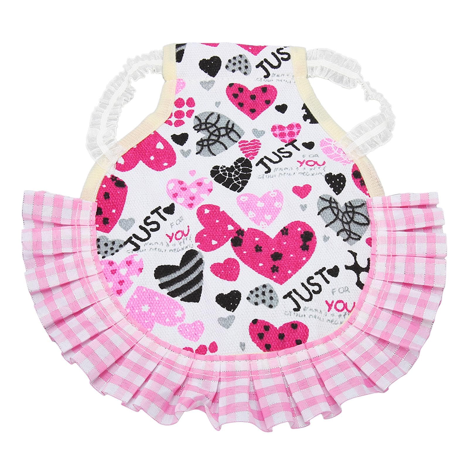 Chicken Harness Cute Plaid Print Ruffle Hem Comfortable Breathable Pet Poultry Walking Harness for