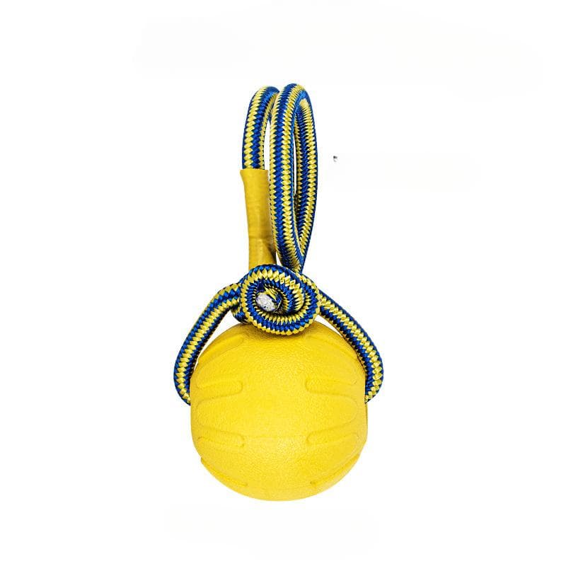 Indestructible Rubber Ball Pet Dog Training Chew Play Fetch Bite Toy Dog Toys For Dog Interactive yellow