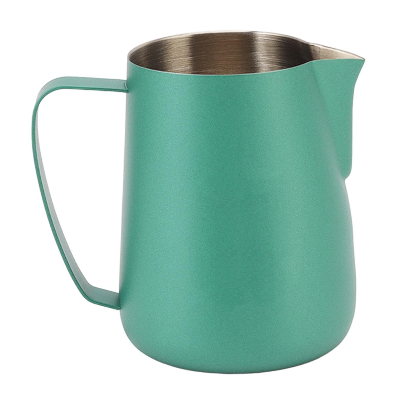 420ml/14oz Stainless Steel Coffee Frother Cup Multipurpose Coffee Milk Frothing Pitcher Cup Green L(for 6.5-9kg) green