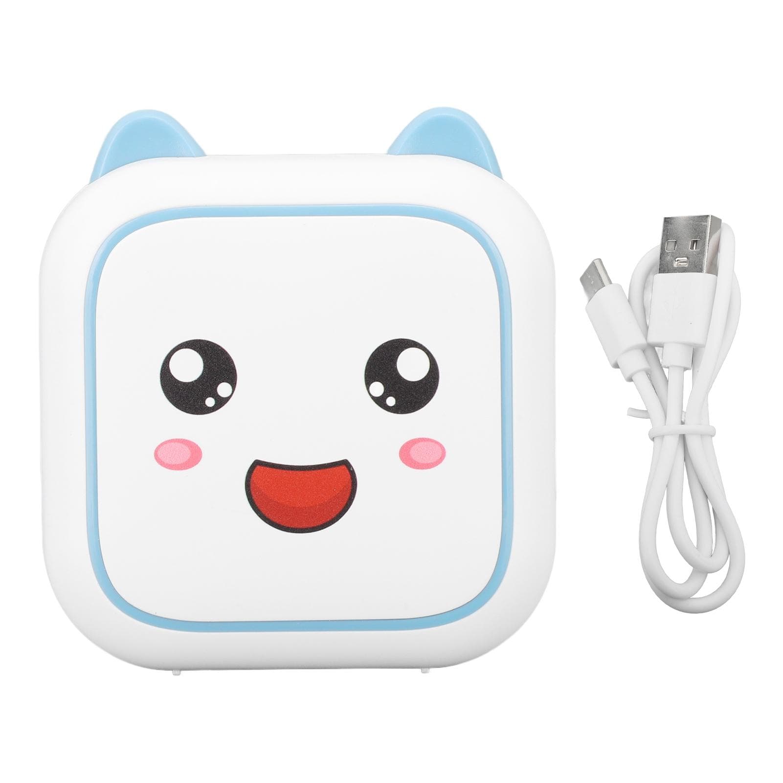 Mini Printer Inkless Easy to Carry 800mAh Rechargeable Battery Low Noise Bluetooth Mobile Thermal blue