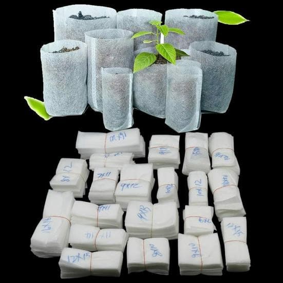 Seed Growing Bag 100 Pieces/Set Of Biodegradable Plant Nursery Bag Seed Planting Container Garden Tools 18cm x 20cm
