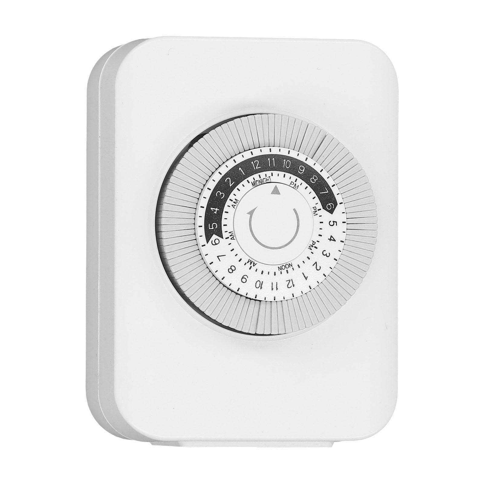 Timer Socket Mechanical 24h 15min Increment Accurate Countdown Timer with Outlet for Phone Electric