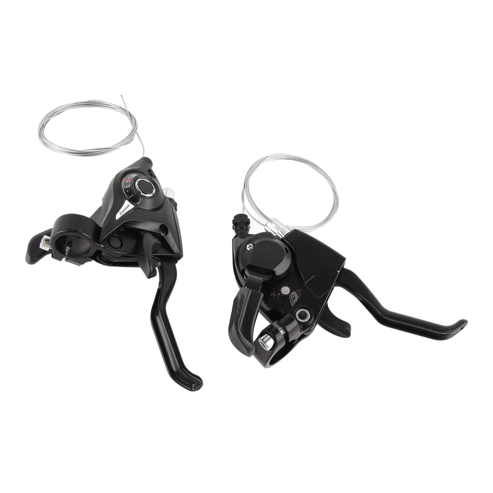1 Pair 24 Speed Bike Brake Lever Aluminum Alloy Mountain Bike Left Right Brake Lever Shifter Set