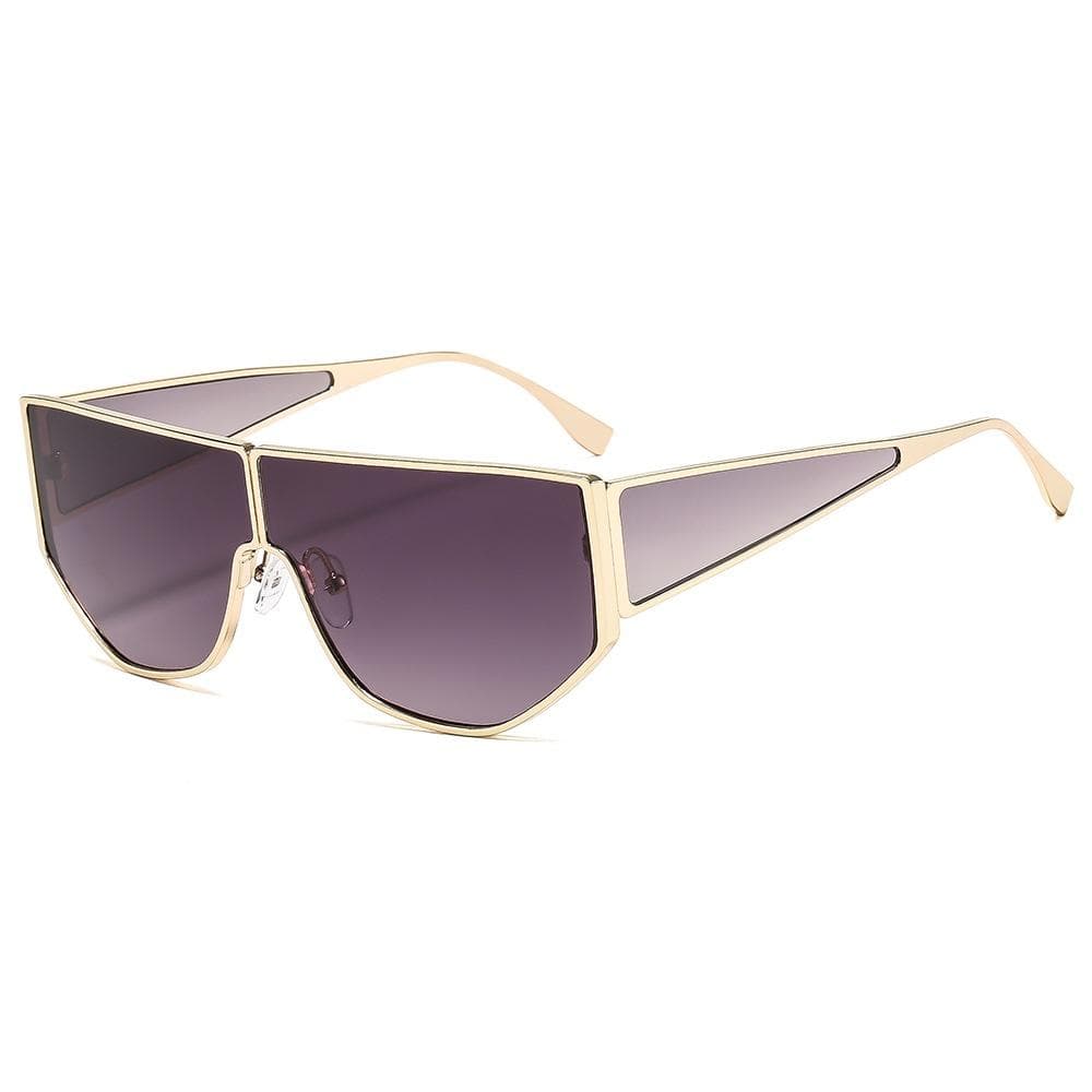 Retro Thick Frame Gradient Sunglasses Women Men Y2K Fashion UV400 Protection Trendy Street Style Vacation Accessories as picture