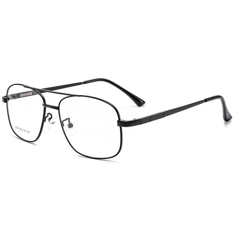Double Beam Big Frame Sun Photochromic Gray Prescription Spectacles Metal Oval Nearsighted Glasses Diopter 0 To 6 0 Myopia -6.0