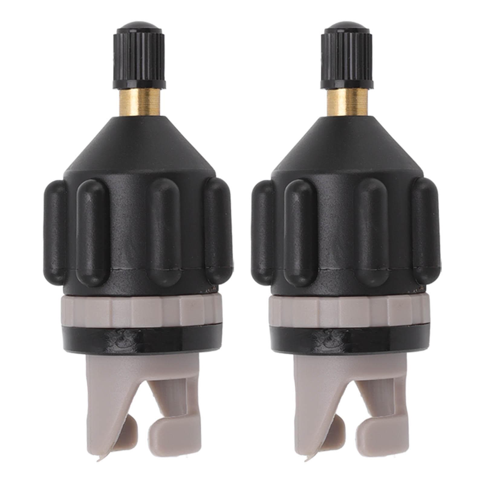 2 PCS Air Pump Inflation Adapter Paddle Board Nozzle Adapter Air Valve Connector for Kayak Assault black