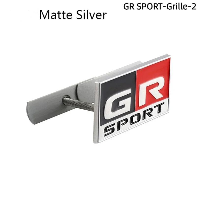 3D Metal GR Sport Logo Car Sticker Labeling Emblem Badge Decals Accessories GR SPORT-Grille-2