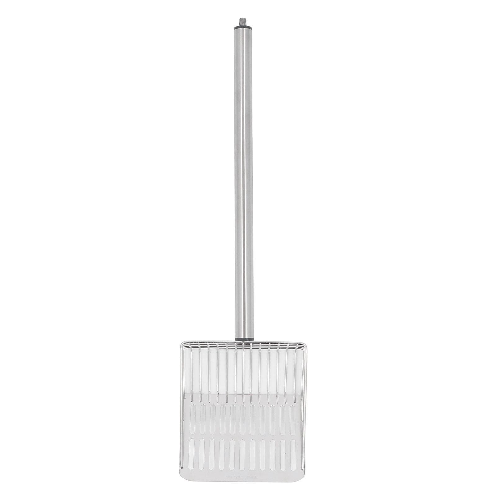 Long Handle Cat Litter Scoop Stainless Steel Kitty Poop Scooper Chicken Poop Sifter Shovel Blue black