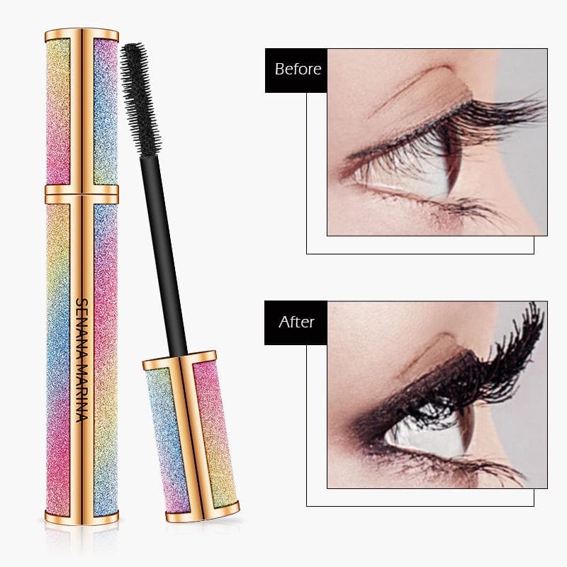 Bright Starry Sky 4D Silk Fiber Lashes Thick Lengthening Mascara Curls Are Naturally Not Easy To Take Off