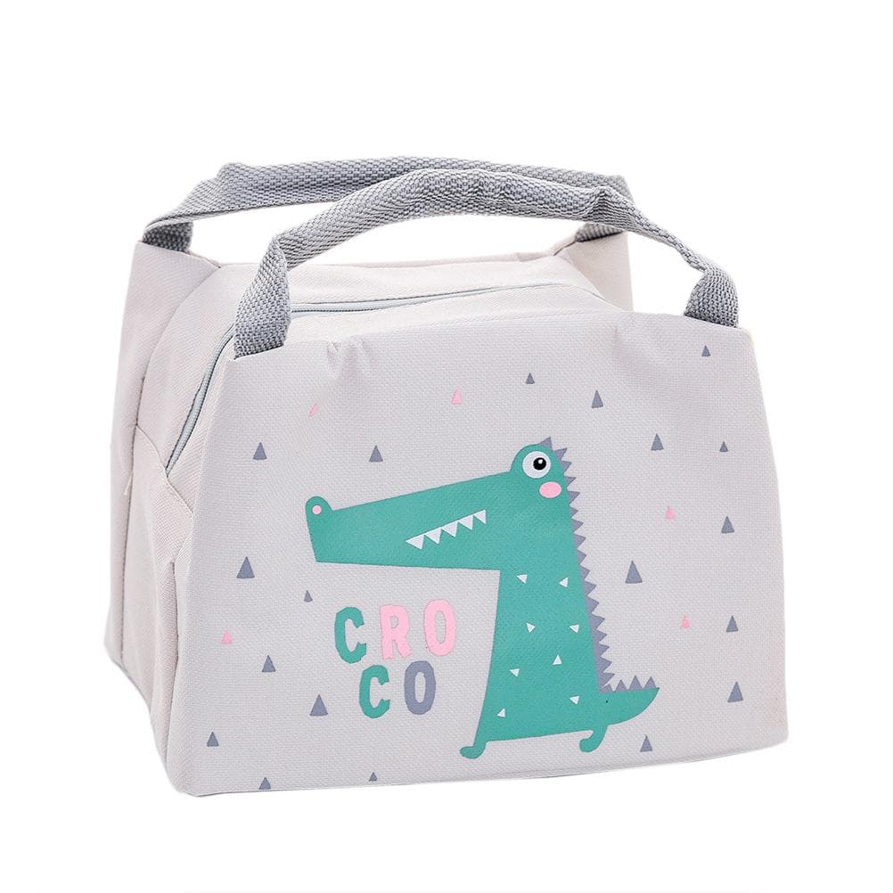 Portable Waterproof Thermal Cooler Insulated Lunch Bag Carry Tote Picnic Storage Bag beige