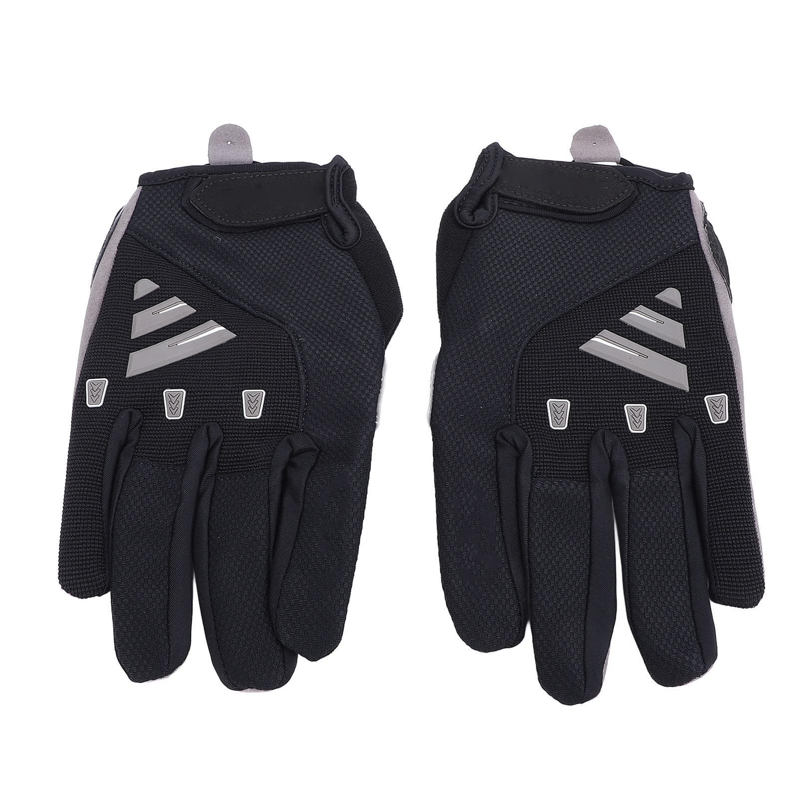 Full Finger Cycling Gloves Touch Screen Shock Absorbing Elastic Anti Slip Outdoor Full Finger M