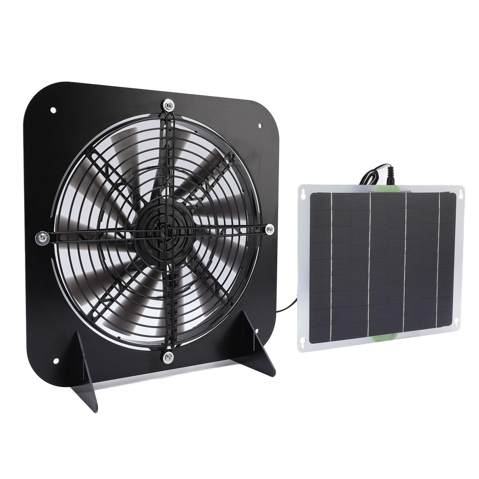 10W Solar Panel 13 Inch Exhaust Fan Solar Ventilation Fan for Bathroom Warehouse Room