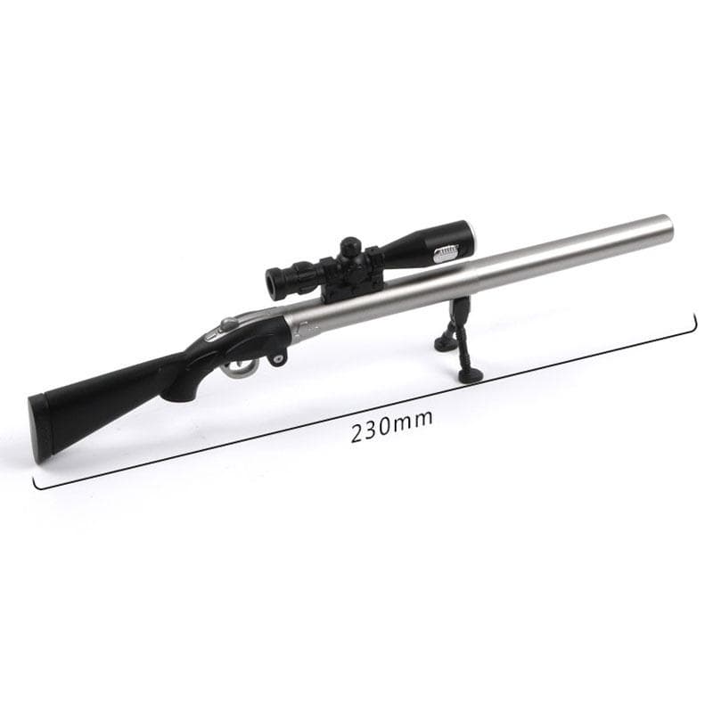 LED Light Creative Sniper Rifle Modeling Gel Pen Weapons Pen Black Refill 0.38mm Kids Gift Toys Stationery School Supplies 1pcs