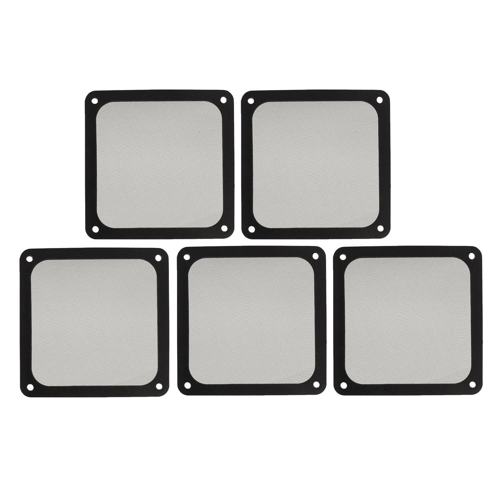 PC Fan Dust Filter Mesh Magnetic Frame Nylon Chassis Fan Dust Mesh Cover for Computer Case Power black