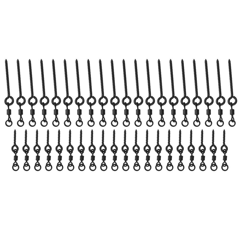 Stainless Steel Carp Fishing Ring with Bait Screw Rotation Quick Changing Hook Lures