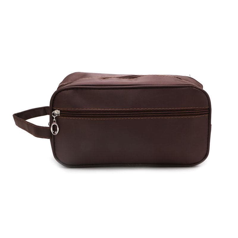 Mens Travel Waterproof Toiletry Wash Shower Makeup Organizer Portable Bags Case coffee
