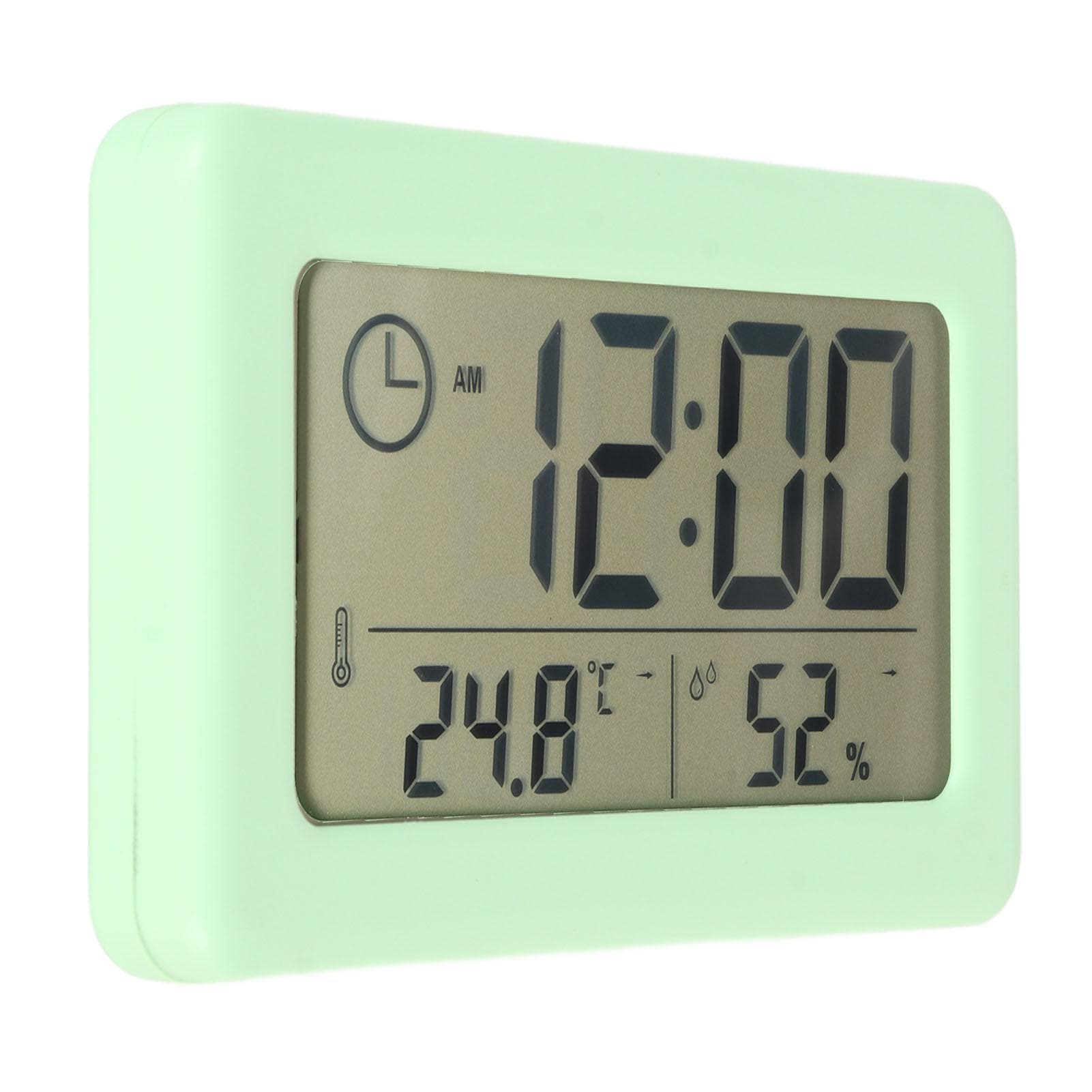 LCD Digital Clock Multifunctional Quiet Nocturnal Light Sensing Electronic Alarm Clock for Home