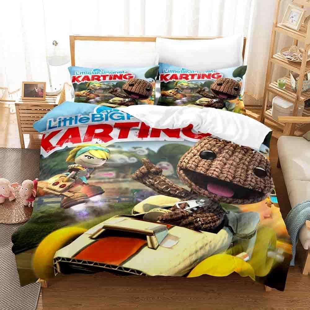 3d Print Game Sackboy: A Big Adventure Bedding Set Single Twin Full Queen King Size Bed Set Adult Kid Bedroom Duvet cover Sets EU Twin 135x200cm