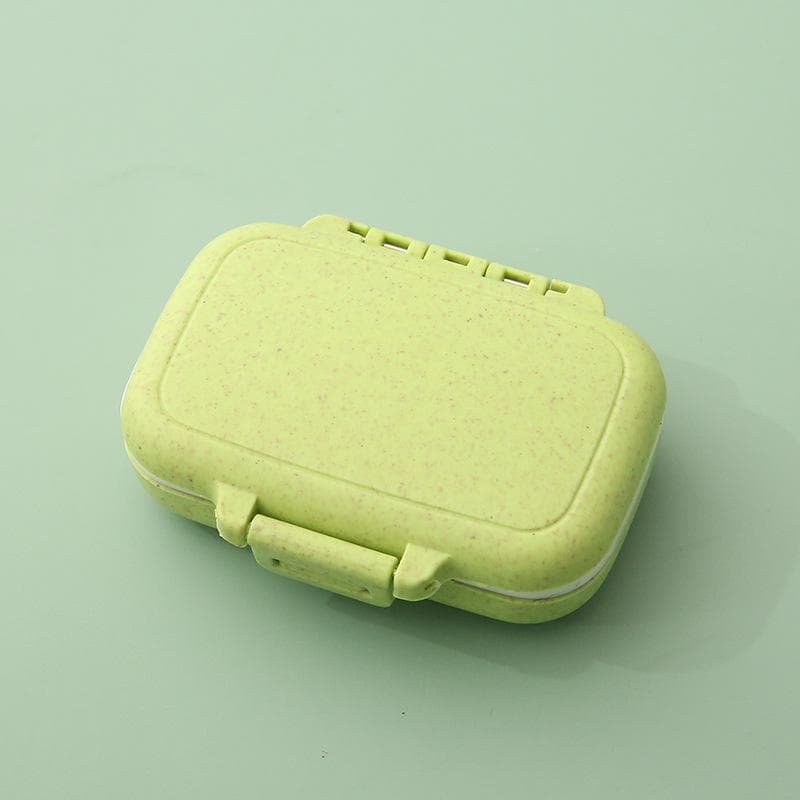 Mini Portable Pills Organizer Case 3 Grids PillBox Tablet Storage Container Weekly Medicine Pill's Box Pill Case Drug Dispense green