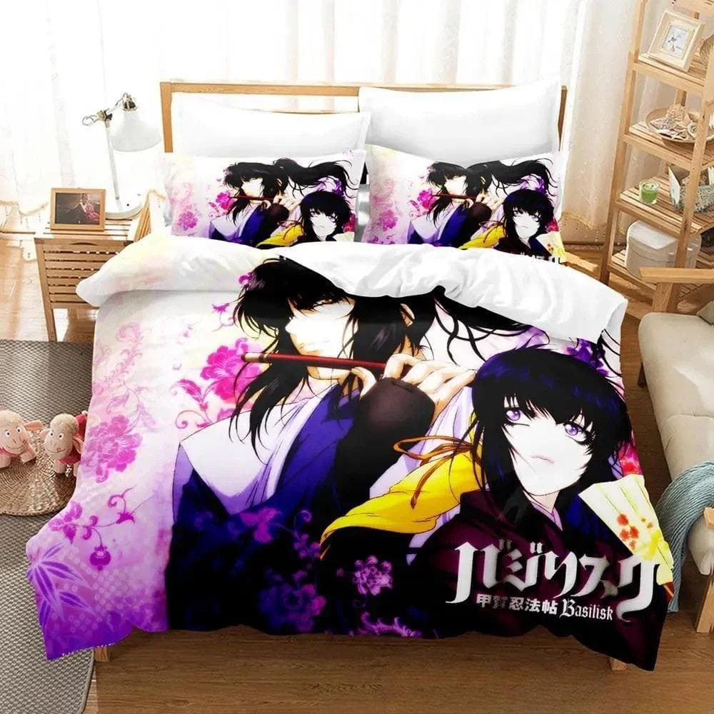 Basilisk Bedding Set Single Twin Full Queen King Size Bed Set Adult Kid Bedroom Duvetcover Sets 3D Print Anime parure de lit Bed 70x133cm 2pcs