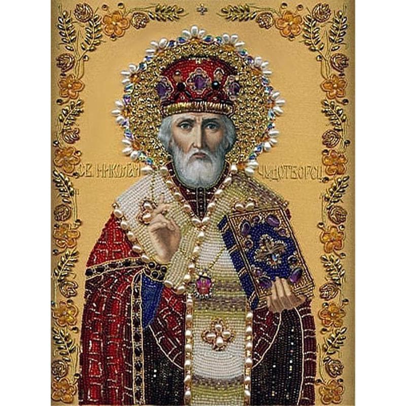 Diamond 5D DIY Diamond Painting Embroidery Cross-stitch Holy Faith Painting Decor 20X30CM
