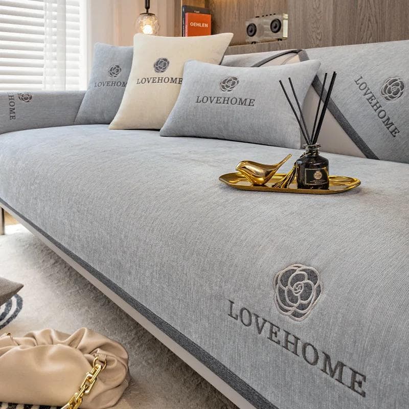 Luxury Leather Sofa Cover Seat Cushion Non-slip Wide Edging Case Couch Cover Sofa Towel Modern Simple Universal Sofa Protection 110x160cm 1pcs