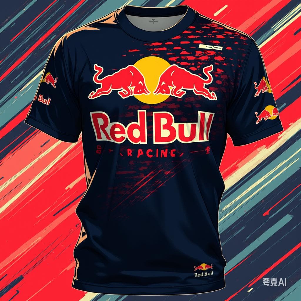 Men's Summer Red Bull High-end Brand Short-sleeved T-shirt Fashionable Loose Top Outdoor Extreme Sports Red Bull Cycling Suit 6XL