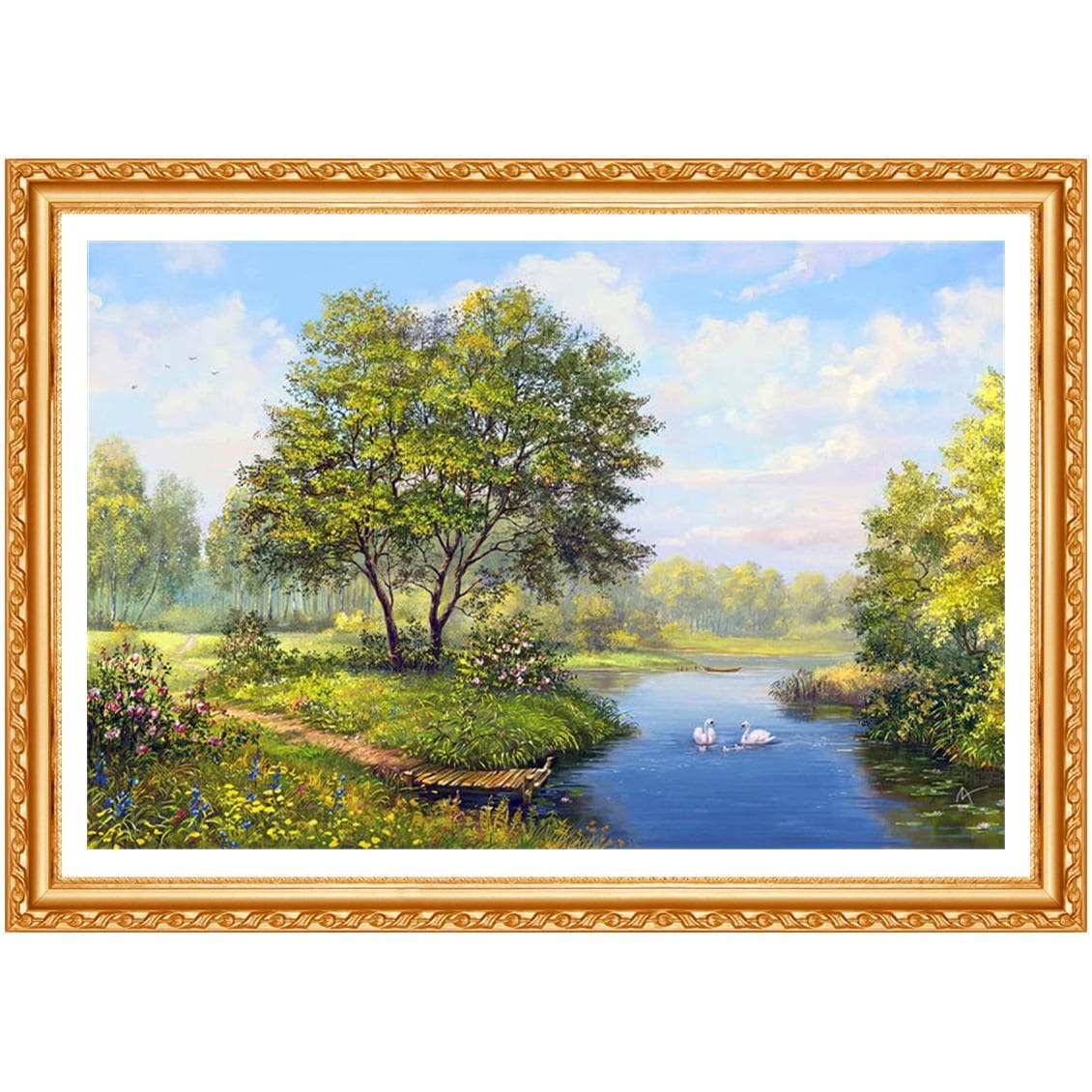 Diamond Embroidery Nature 5d Diy Diamond Painting Full Round Daimond Painting 20X30CM