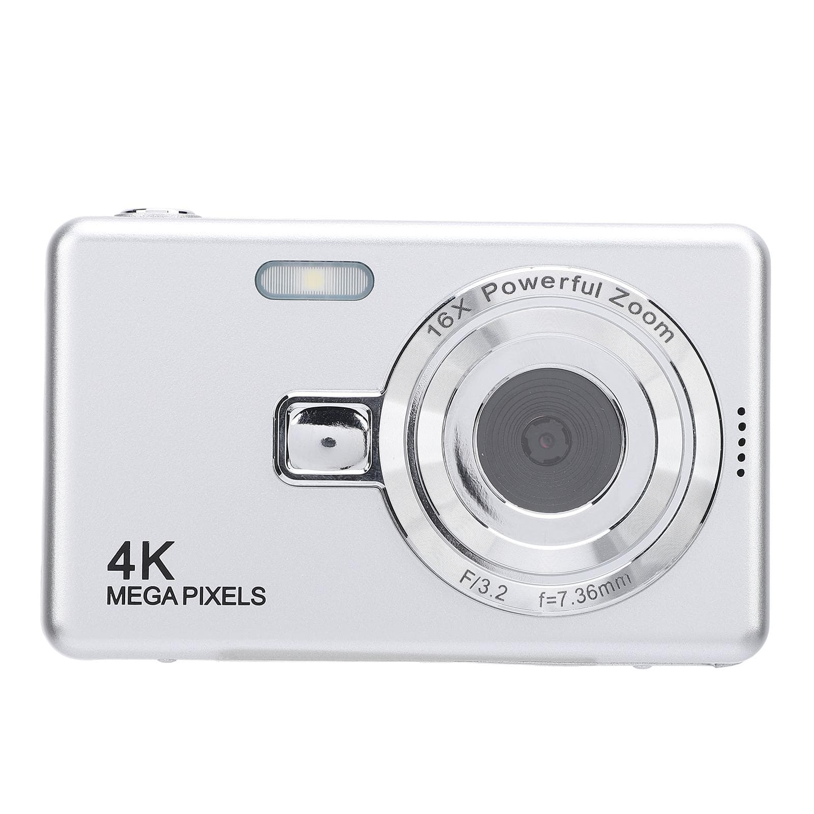 2.4inch Digital Camera 16x Zoom 50MP High Resolution 4K Video Compact Selfie Camera for Photography 64G