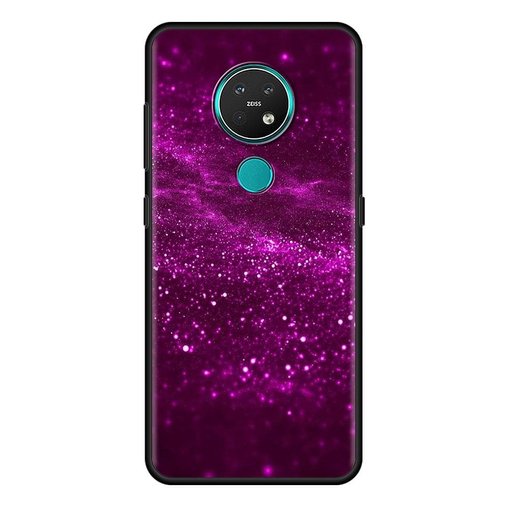 Gold Pink Glitter Print Cell Phone Case for Nokia 5.4 7.2 3.4 5.3 2.3 3.2 8.3 5G 2.4 2.2 4.2 1.3 1.4 C20 G20 X20 Cover Coque Nokia 5.4