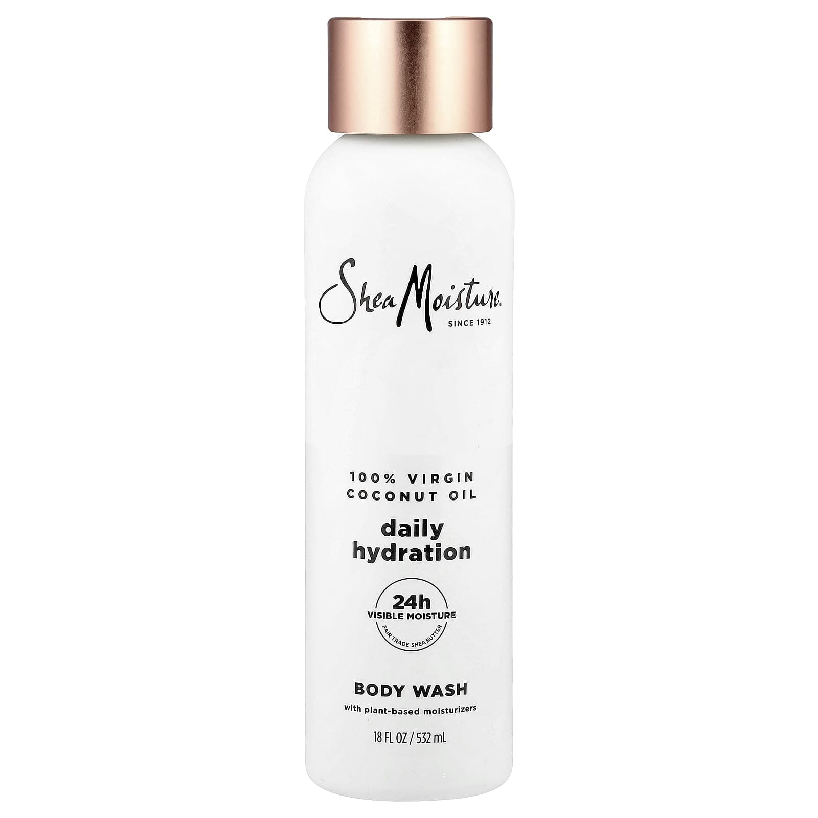 SheaMoisture Daily Hydration Body Wash, 100% Virgin Coconut Oil, 532ml (18 fl oz)
