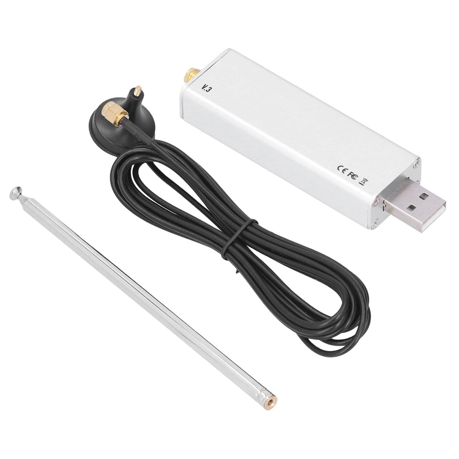 RTLSDR R820T2 V3 RTL2832U Software Defined Radio Telescopic Antenna Base Radios Antennas