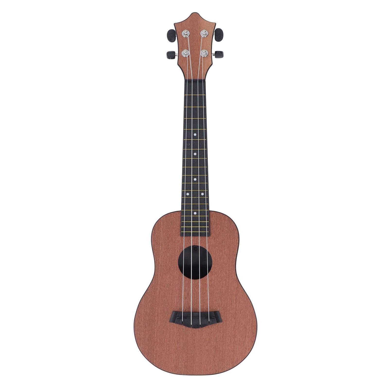 Ukulele Set 23in 4 String Guitar Musical Instrument with Bag Strap Pickup Tuning Clip for Beginner
