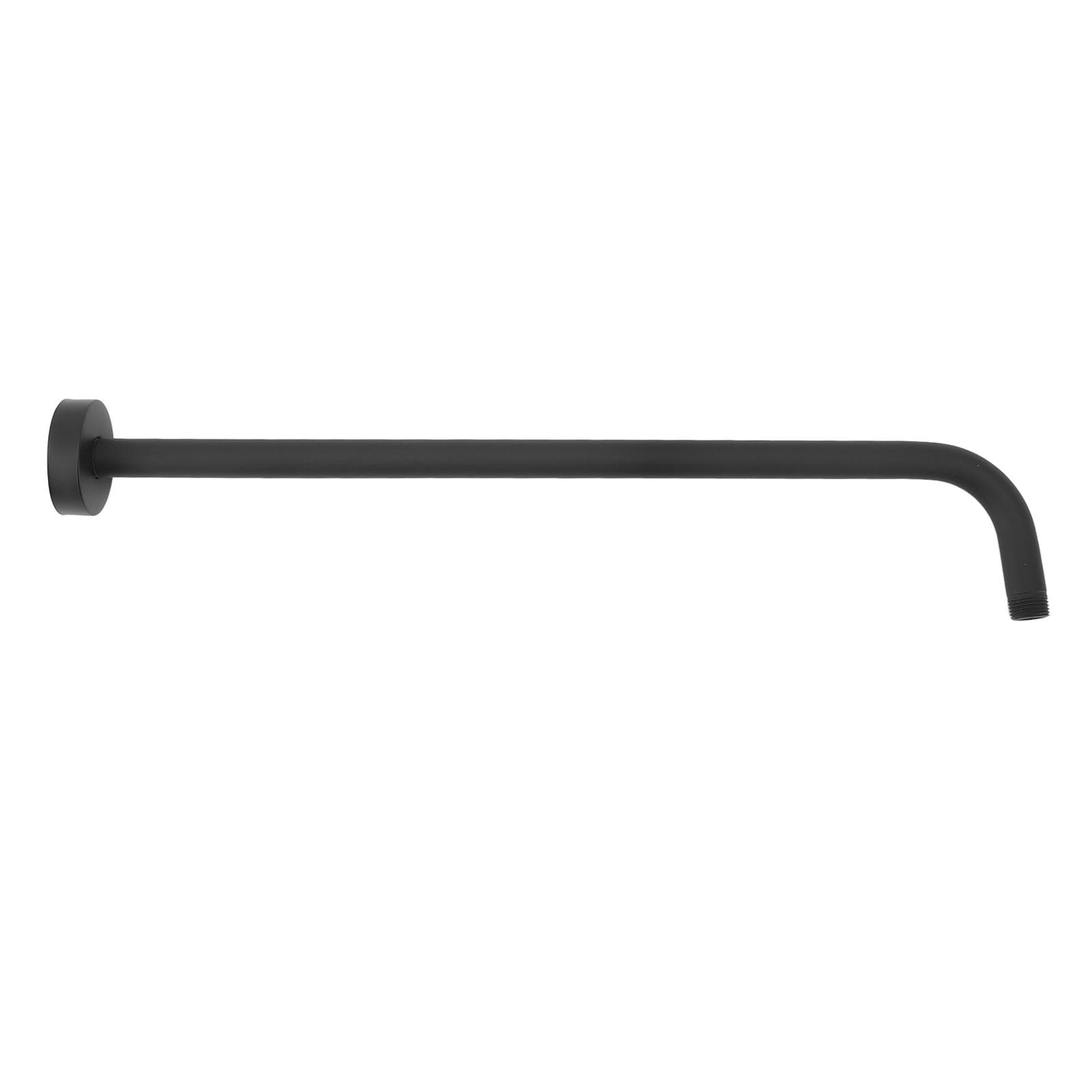 Shower Arm NPT1/2 Stainless Steel Wall Mount Concealed Shower Head Extension Arm with Flange Black black
