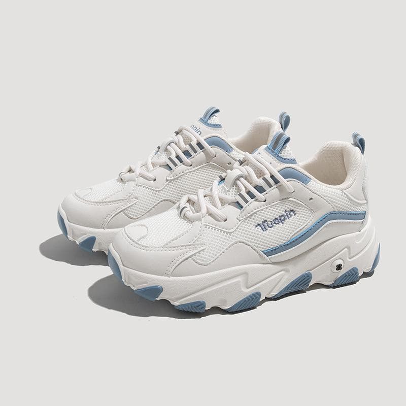 Mesh Daddy Shoes Sports Shoes Breathable White Shoes Casual Leather Shoes 40