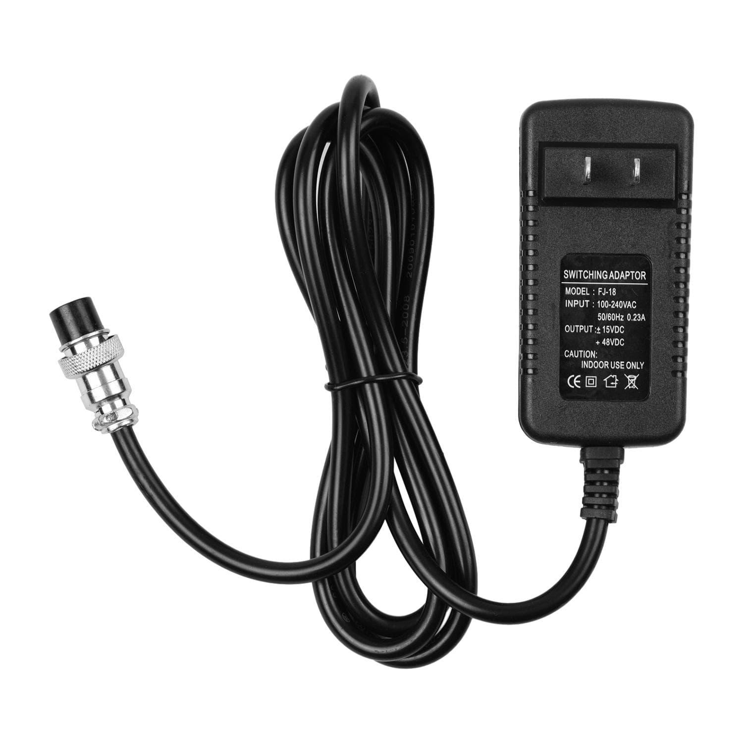 Mixing Console Mixer Power Supply AC Adapter 15V 230mA Universal 4-Pin Round Connector for 16 US Plug black